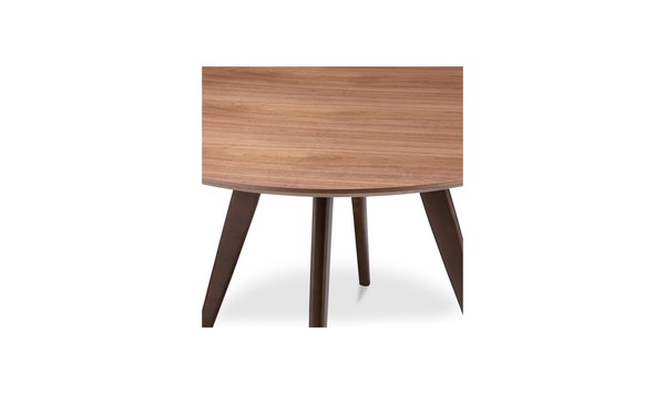 Dover Contemporary Walnut Dining Table - Perfect for Small Spaces, Stylish Mid-Century Design