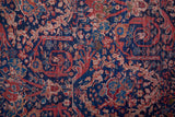 Feizy Rugs Rawlins Polyester Machine Made Vintage Rug Red/Blue/Tan 7'-10" x 9'-10"