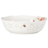 Butterfly Meadow Soup Bowl - Scallop-Rimmed, Ceramic Porcelain, Chip-Resistant