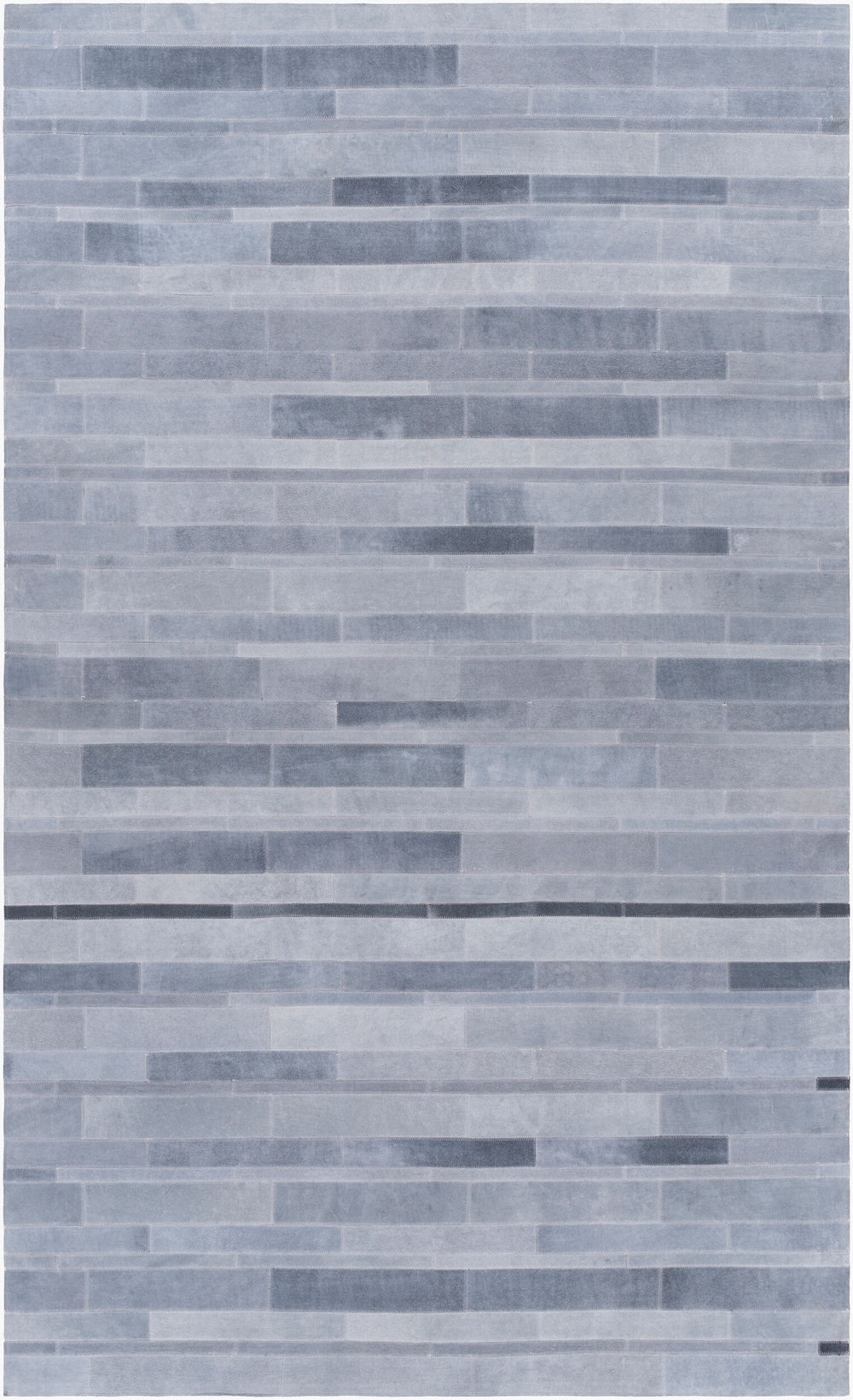 Surya Elvira 8' X 10' Handmade Leather Rug - Rustic Elegance, No Pile, Spot Clean, One Year Warranty! Slate Leather Era1000-810