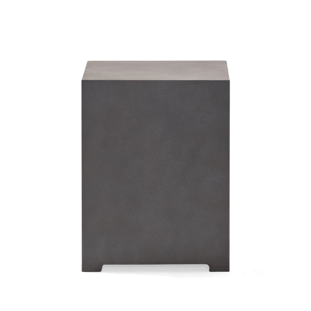 English Elm Propane Tank Cover Outdoor Iron Side Table with Slatted Storage for Fire Pit Patios 67760.00CONRT