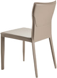 Eric ERC-001 32"H x 18"W x 22"D, 32"H x 18"W x 22"D Dining Chair ERC-001  Upholstery: Light Brown; Base: Khaki Surya