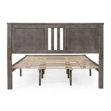 Christopher Knight Home® - Noble House - Norland Modern Farmhouse Acacia Wood Queen Bed Platform