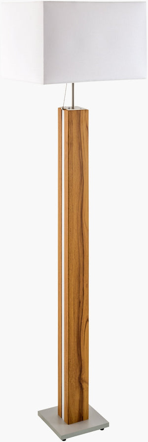 Livabliss Edria Tall Linen Shade Floor Lamp with Metal Frame for Living Room Reading Nook ERIA-001
