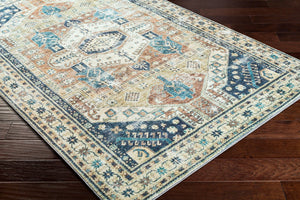 Livabliss Erin Persian Medallion Area Rug Machine Woven Polyester for Living or Dining Rooms ERN2303-81012