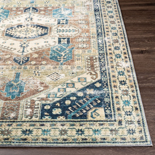 Livabliss Erin Persian Medallion Area Rug Machine Woven Polyester for Living or Dining Rooms ERN2303-81012