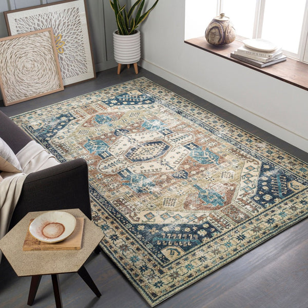 Livabliss Erin Persian Medallion Area Rug Machine Woven Polyester for Living or Dining Rooms ERN2303-81012