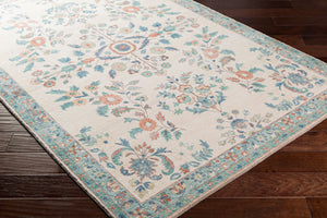 Livabliss Erin Traditional Pattern Machine Woven Polyester Accent Rug for Entryway or Bedside Cream, Burnt Or 2'7" x 7'7" ERN2307-2676