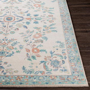 Livabliss Erin Traditional Pattern Machine Woven Polyester Accent Rug for Entryway or Bedside Cream, Burnt Or 2'7" x 7'7" ERN2307-2676