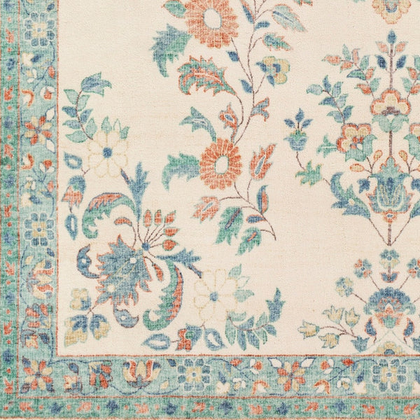 Livabliss Erin Traditional Pattern Machine Woven Polyester Accent Rug for Entryway or Bedside Cream, Burnt Or 2'7" x 7'7" ERN2307-2676