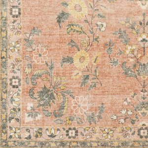 Livabliss Erin Traditional Pattern Machine Woven Polyester Rug for Entryway or Hallway Cream, Pale Pin 5'3" x 7'7" ERN2308-576