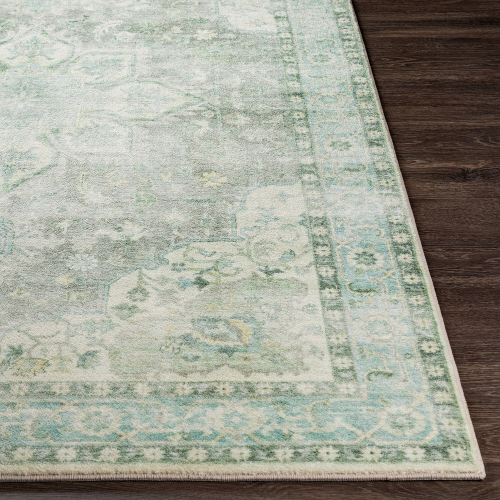 Livabliss Erin Traditional Polyester Accent Rug for Entryway Bedroom or Kitchen High Traffic Use Cream, Gray 7'6" x 9'5" ERN2309-7696