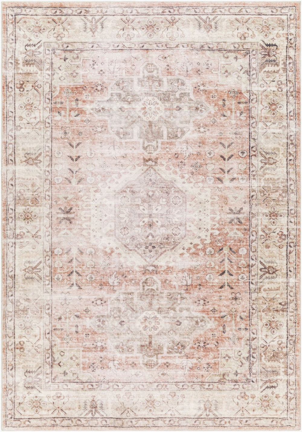 Livabliss Erin Traditional Polyester Area Rug Medium Pile for Entryways Hallways and Accent Spaces ERN2316-264