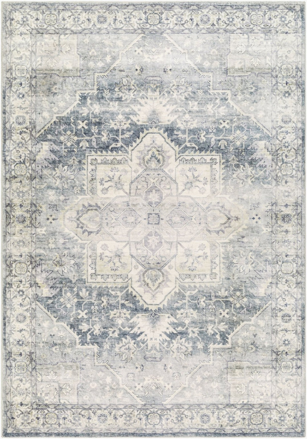 Livabliss Erin Neutral Polyester Machine Woven Area Rug Medium Pile Entryway Accent ERN2318-264