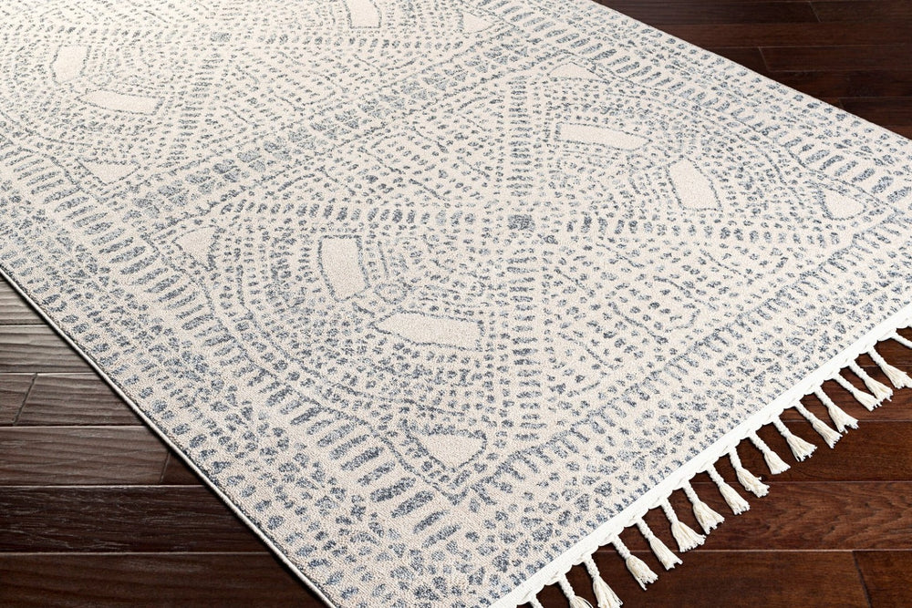 Livabliss Euphoria Moroccan Geometric Polyester Area Rug with Fringe Bohemian Living Room Accent ERP2306-71010