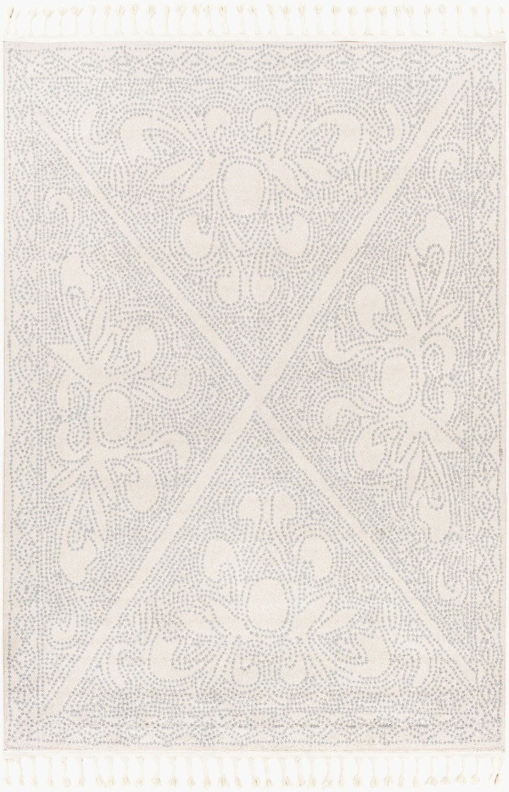 Livabliss Euphoria Moroccan Fringe Area Rug Machine Woven Polypropylene for Entryways ERP2309-23