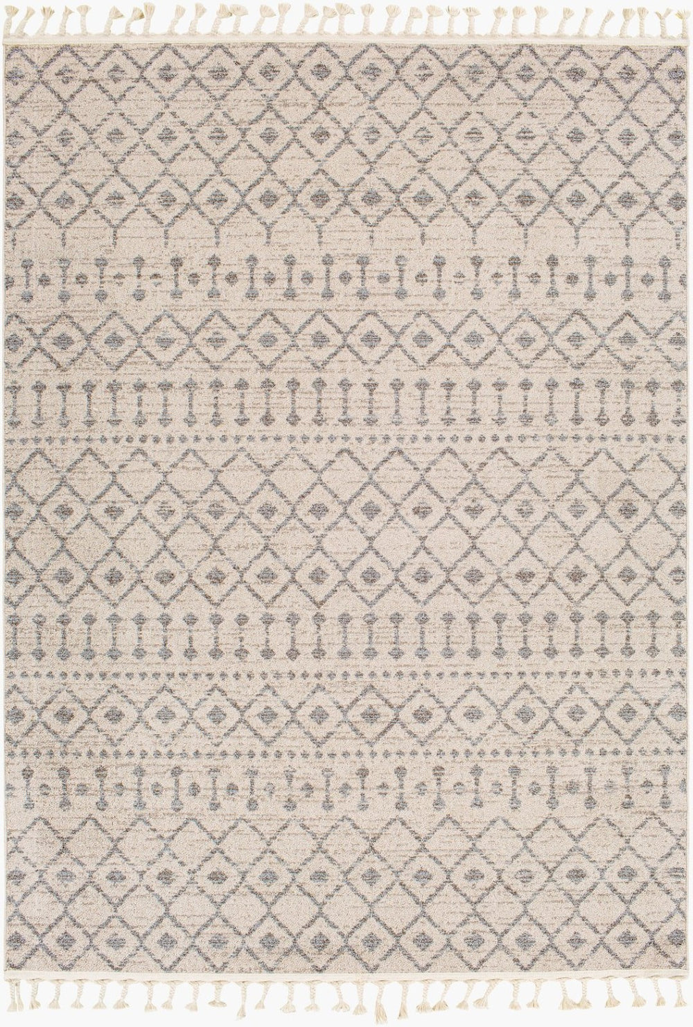 Livabliss Euphoria Bohemian Global Fringe Accent Rug Machine Woven Polypropylene Entryway ERP2321-23