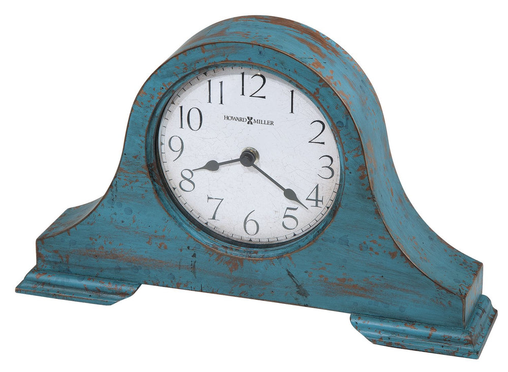 Hekman Furniture 635181 Tamson Mantel Clock - Vintage Teal Blue Finish With Quartz Movement For Elegant Home Decor  Tamson Mantel Clock 635181