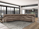 Parker House Parker Living Chapman - Kona 6 Modular Piece Manual Reclining Sectional with Drop Down Table Kona 94% Polyester, 6% Nylon (W) MCHA-PACKA-KON