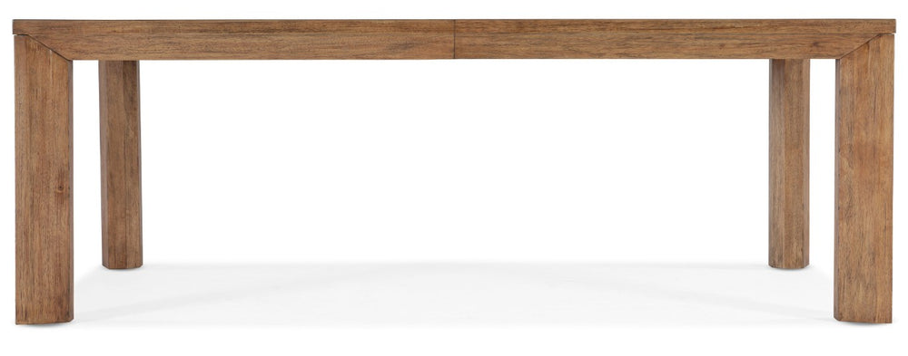 Hooker Furniture Big Sky Pecky Hickory Dining Table With 24" Leaf — Vintage Natural Parson’S Style, Rustic Durable Elegance 6700-75207-80