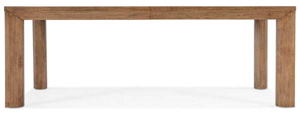 Hooker Furniture Big Sky Pecky Hickory Dining Table With 24" Leaf — Vintage Natural Parson’S Style, Rustic Durable Elegance 6700-75207-80