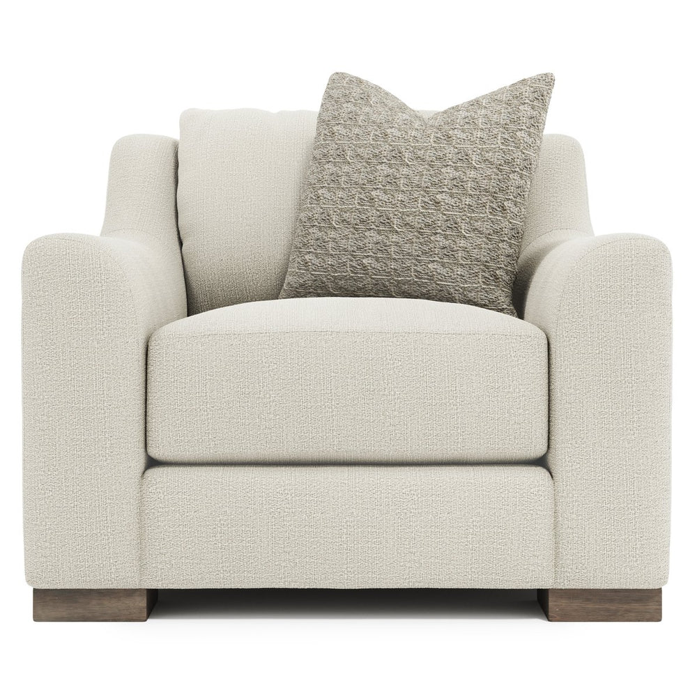 Bernhardt Bernhardt Gabi Boucle Chair — Made-To-Order Sculptural Comfort With Oversized Roll Arms & Wood Feet P7082B