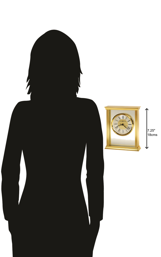 Hekman Furniture 645754 Monticello Table Clock - Elegant Brass Finish, Quartz Movement & Modern Design For Any Space  Monticello Tabletop Clock 645754