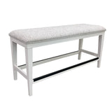 Parker House Americana Modern Dining 49 In. Upholstered Counter Bench Cotton Poplar Solids / Birch Veneers DAME#1226-COT