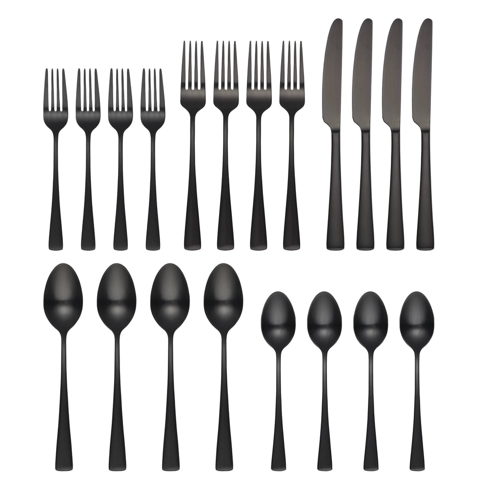 Lenox Cambridge Cerys Black Satin 20-Piece Flatware Set NO COLOR METAL 511520CKW12R