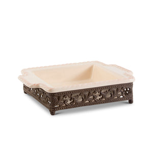 Acanthus Stoneware Square Baking Dish, 9" EAW31540 Park Hill