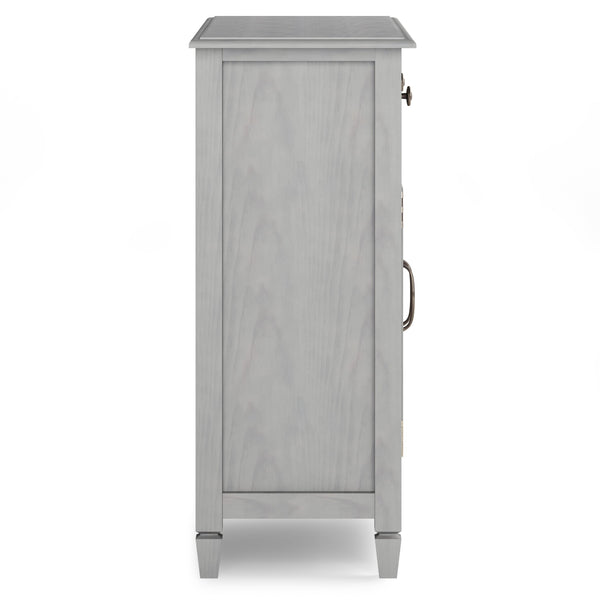 English Elm Connaught Handcrafted Solid Wood Entryway Cabinet In Fog Grey – Timeless Storage For Any Space B136P158540