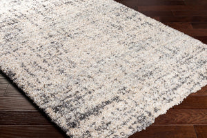 Livabliss Eskimo High Pile Shag Runner Rug Plush Polypropylene for Hallway or Bedside Black, Light Be 5'3" x 7' ESG2300-537