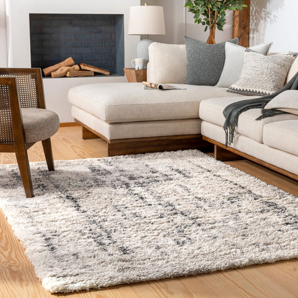 Livabliss Eskimo Shag Plush Polypropylene Runner Rug for Hallway Bedroom or Entryway Decor Light Beige, Cr 6'7" x 9' ESG2306-679