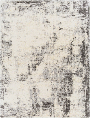 Livabliss Eskimo Shag Plush Polypropylene Runner Rug for Hallways and Modern Interiors Black, Cream 7'10" x 10' ESG2311-71010
