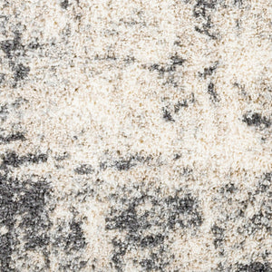 Livabliss Eskimo Shag Plush Polypropylene Runner Rug for Hallways and Modern Interiors Black, Cream 5'3" x 7' ESG2311-537