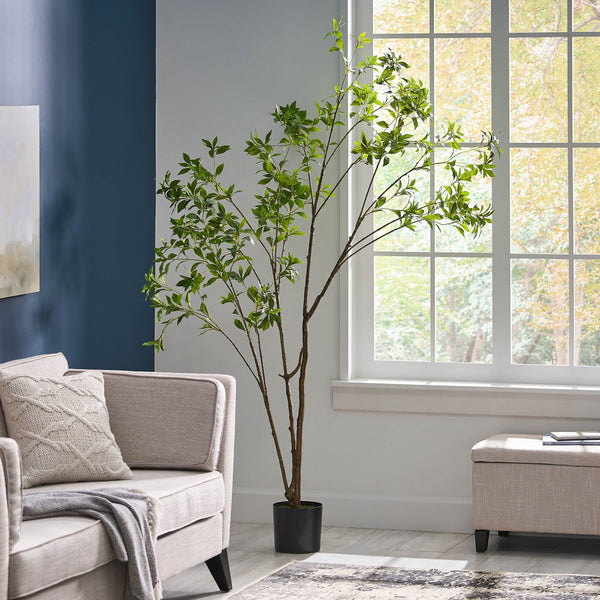 English Elm 210cmartificial Pieris Tree Nearly 7 Foot Faux Indoor Statement Plant Iron Frame 74346.00