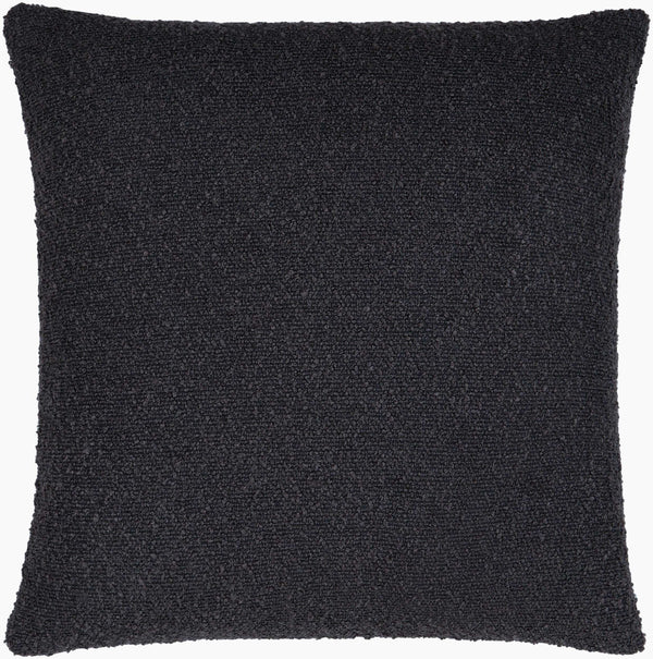 Surya Eesha Modern 18"X18" Accent Pillow - Stylish, Durable, And Comfortable Home Decor For Any Space Black Polyester,Polyester Esh006-1818