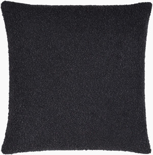 Surya Eesha Modern 18"X18" Accent Pillow - Stylish, Durable, And Comfortable Home Decor For Any Space Black Polyester,Polyester Esh006-2222
