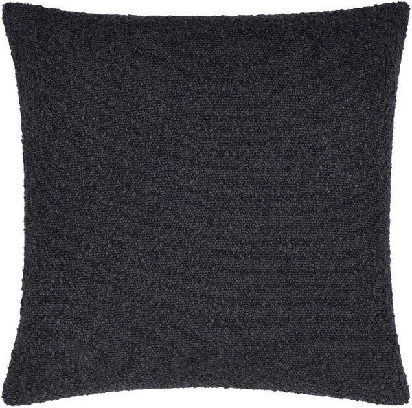 Surya Eesha Modern 18"X18" Accent Pillow - Stylish, Durable, And Comfortable Home Decor For Any Space Black Polyester,Polyester Esh006-1818