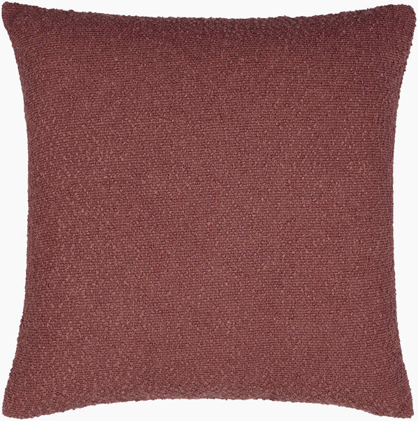 Surya Eesha Modern 18"X18" Accent Pillow - Stylish, Durable, And Comfortable Home Decor For Any Space Burgandy Polyester,Polyester Esh010-1818p