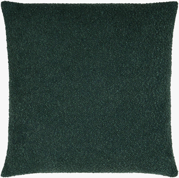 Surya Eesha Modern 18"X18" Accent Pillow - Stylish, Durable, And Comfortable Home Decor For Any Space Dark Green Polyester,Polyester Esh013-2020