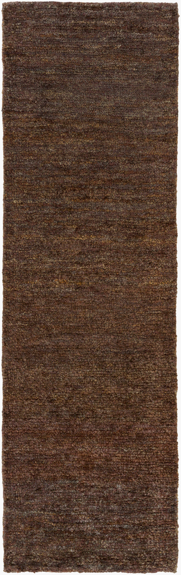 Surya Essential 2'6" X 8' Handmade Jute Rug - Elegant Global Design, Durable Low Pile For Charming Decor Black Jute Esl1002-268