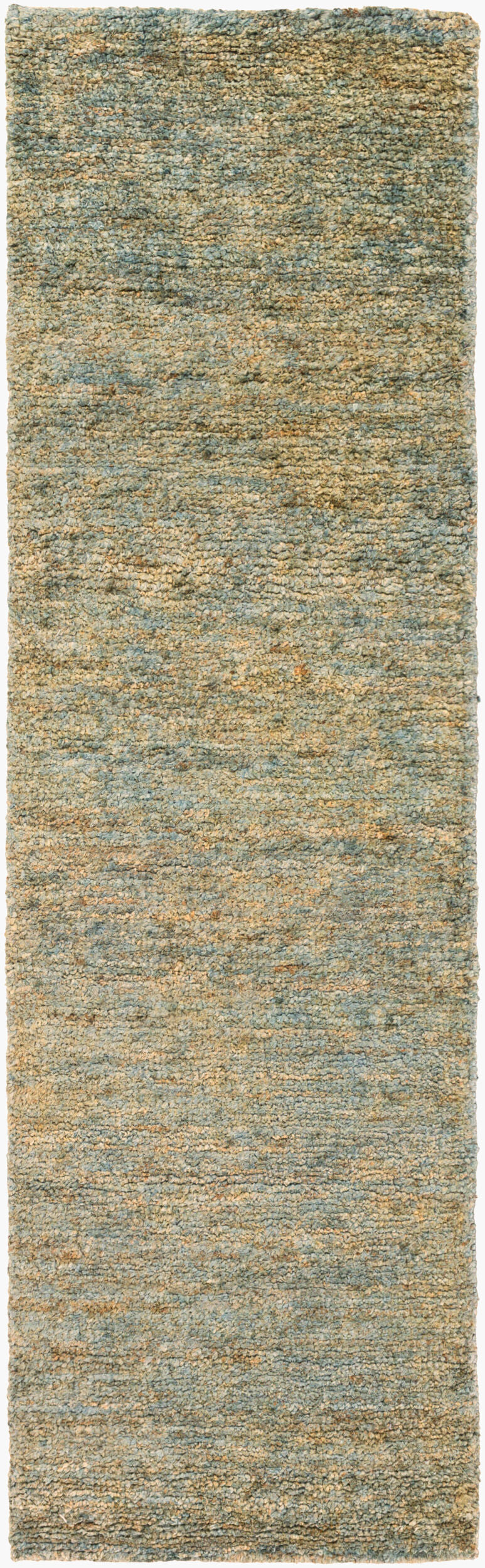 Surya Essential 2'6" X 8' Handmade Jute Rug - Elegant Global Design, Durable Low Pile For Charming Decor Green Jute Esl1003-268