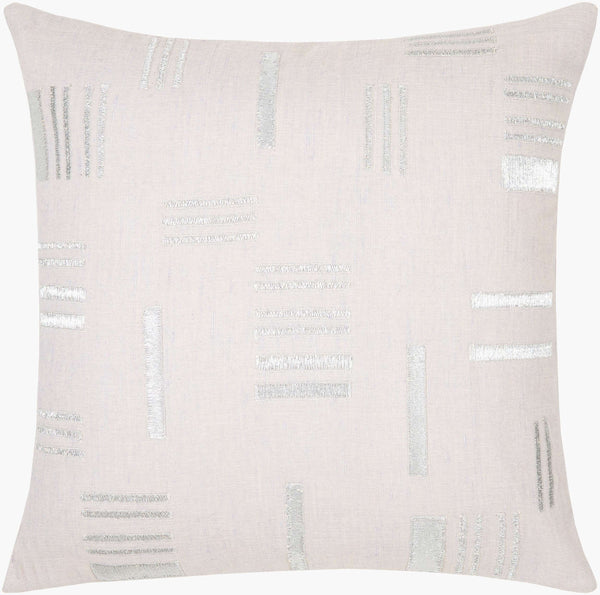 Surya Espoo 18"L X 18"W Modern Jute & Cotton Accent Pillow Kit - Durable, Stylish & Easy Maintenance! White Cotton,Jute,Cotton,Jute Esp001-2222