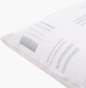 Surya Espoo 18"L X 18"W Modern Jute & Cotton Accent Pillow Kit - Durable, Stylish & Easy Maintenance! White Cotton,Jute,Cotton,Jute Esp001-2222