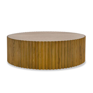 VIG Furniture Modrest Espana - Modern Walnut Round Coffee Table VGGMCT-1611V-CT