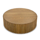 VIG Furniture Modrest Espana - Modern Walnut Round Coffee Table VGGMCT-1611V-CT