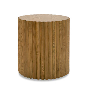 VIG Furniture Modrest Espana - Modern Walnut Round End Table VGGMET-1611V-ET