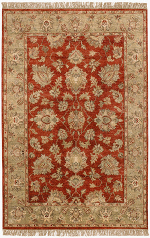 Surya Estate 2' X 3' Handmade New Zealand Wool Rug – Luxurious, Durable, And Exquisitely Crafted For Style Rust Nz Wool Est10500-23