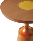 Este ESTE-001 21"H x 18"W x 18"D End Table EST001-211818  Top: Brown; Base: Brown Surya